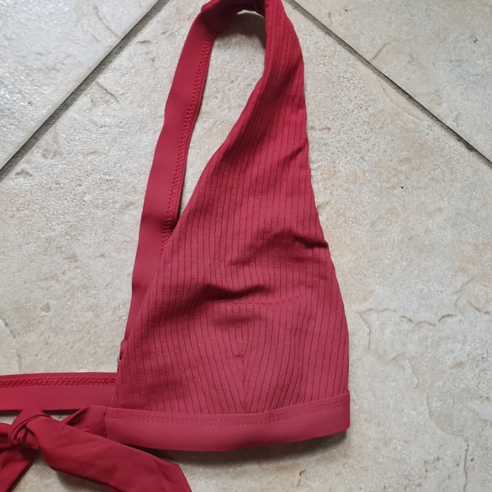 Tavik Caroline Red Ribbed Bikini Set medium - Picture 2 of 7